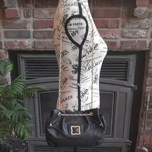 BCBGMaxAzria Black Leather Bag - Picture 1 of 8